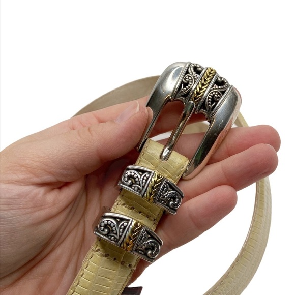 Arden Leather Company Italian Lizard Embossed Belt - Picture 2 of 9